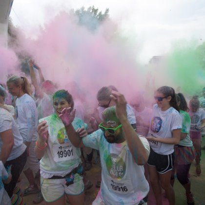 People at the Stockholm Color Run
