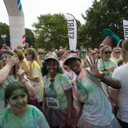 People at the Stockholm Color Run