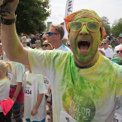 People at the Stockholm Color Run