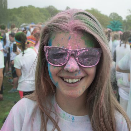 People at the Stockholm Color Run