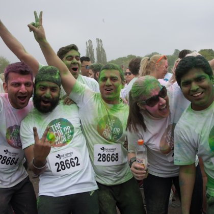 People at the Stockholm Color Run