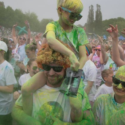 People at the Stockholm Color Run