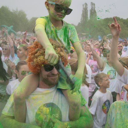 People at the Stockholm Color Run