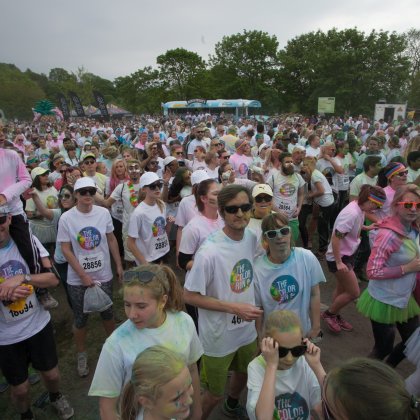 People at the Stockholm Color Run