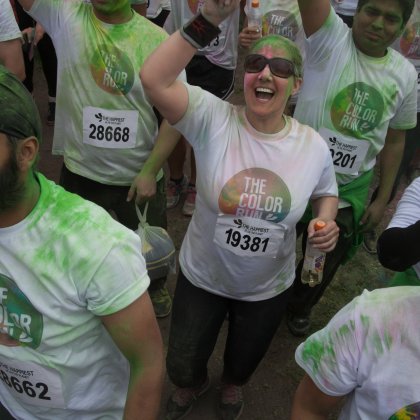 People at the Stockholm Color Run