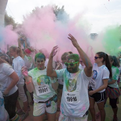 People at the Stockholm Color Run