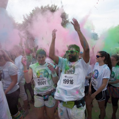 People at the Stockholm Color Run