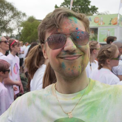 People at the Stockholm Color Run